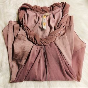 Mauve Sleeveless Blouse